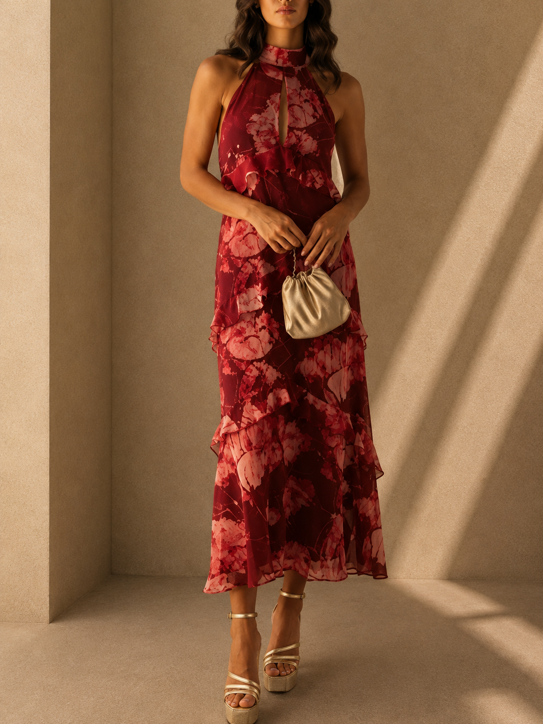 Aurelia Amelia Maxi Dress Floral With Neckline Palabra Honor