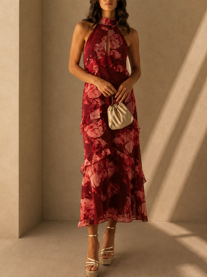 Aurelia Amelia Maxi Dress Floral With Neckline Palabra Honor