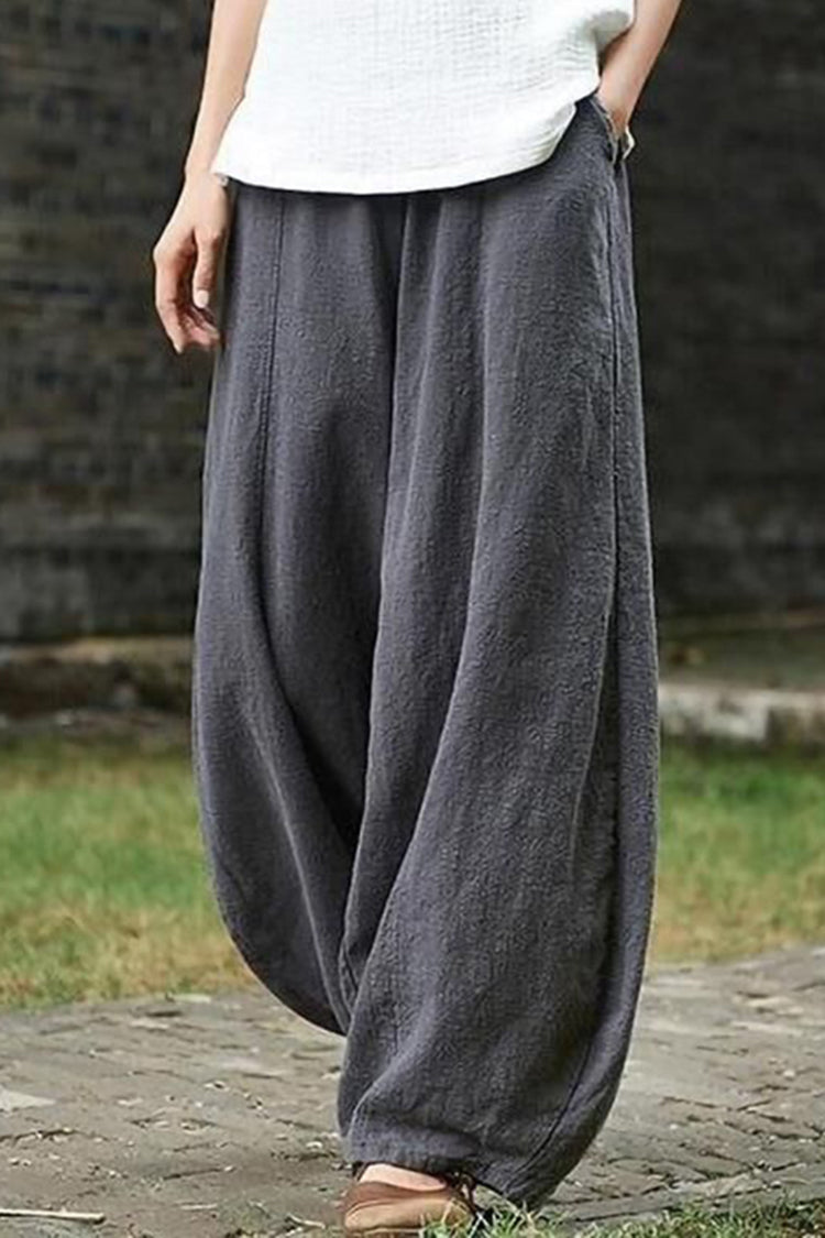 Vintage Plain Pocket Casual Lantern Pants – Sienna Noosa