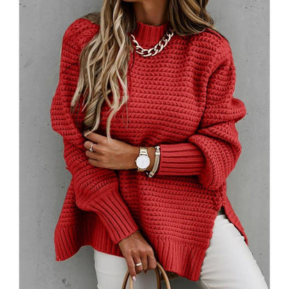 Roma Side Split Knitted Sweater Top – Sienna Noosa