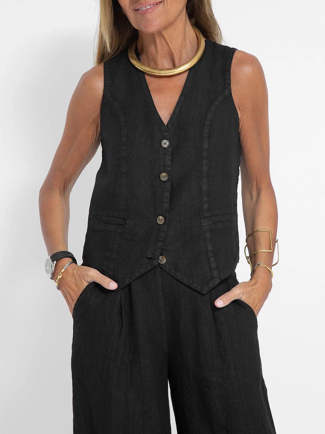 Vest Pants Cotton Leisure Suitfe2a – Sienna Noosa