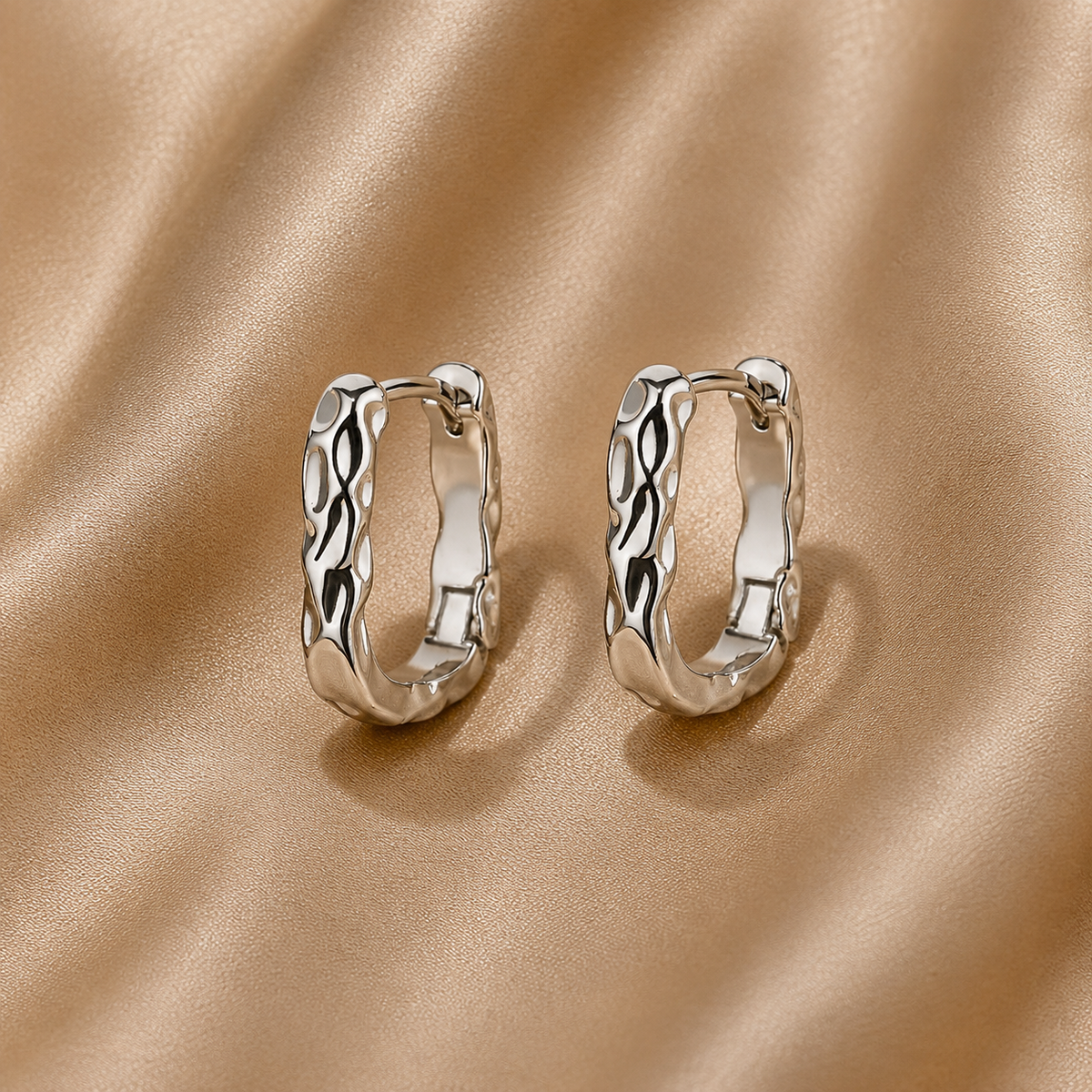 Nerea Pendientes Aro Trenza Plata – Sienna Noosa