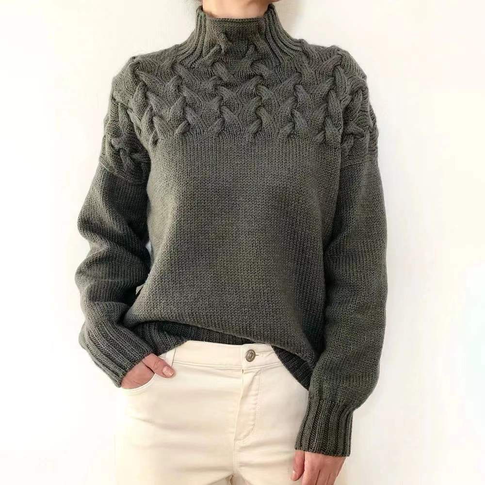 Casual turtleneck solid-color sweater – Sienna Noosa