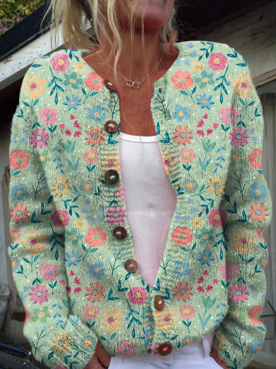Lucia Cardigan Vintage Floral With Buttons – Sienna Noosa