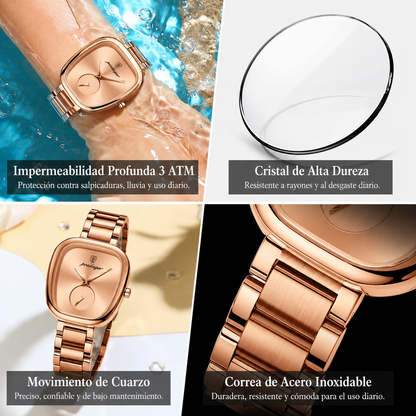 Celia Reloj Retro Acero Inoxidable – Sienna Noosa