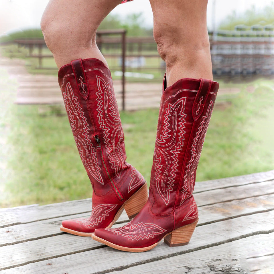 Cowboy Carter Outfits Vintage Embroidered Pointed Toe Western Boots – Sienna Noosa