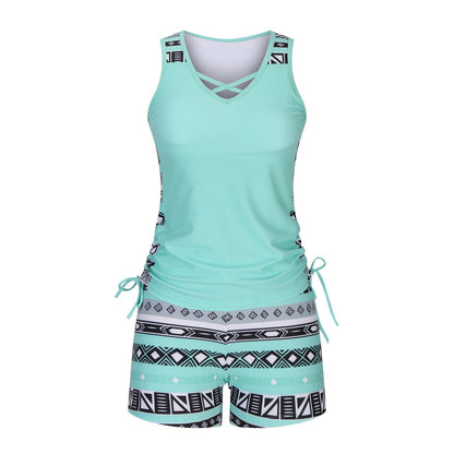 Bohemian Aztec Print Swimsuit Two-piece Set – Sienna Noosa