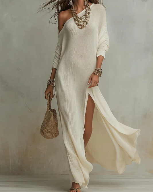 Solid Colour Loose Slit Beach Maxi Dress – Sienna Noosa