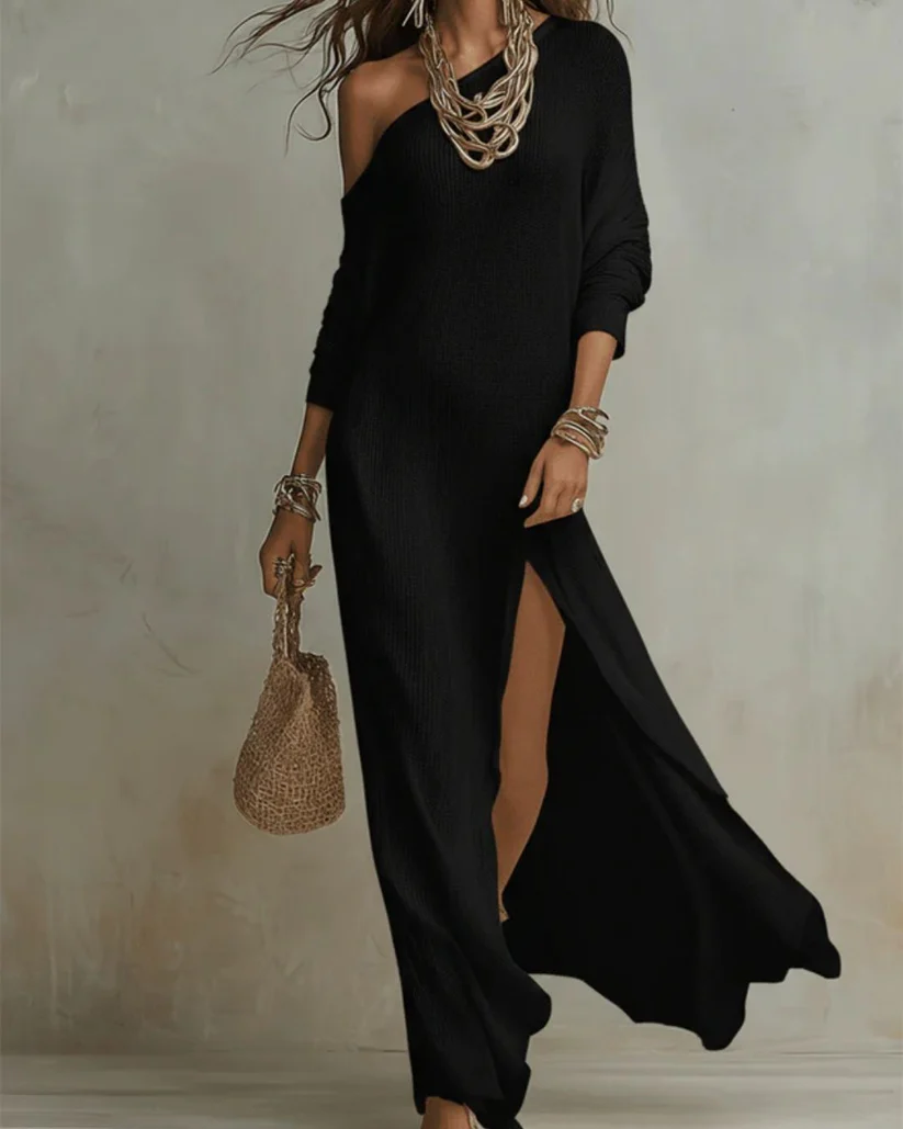 Solid Colour Loose Slit Beach Maxi Dress – Sienna Noosa