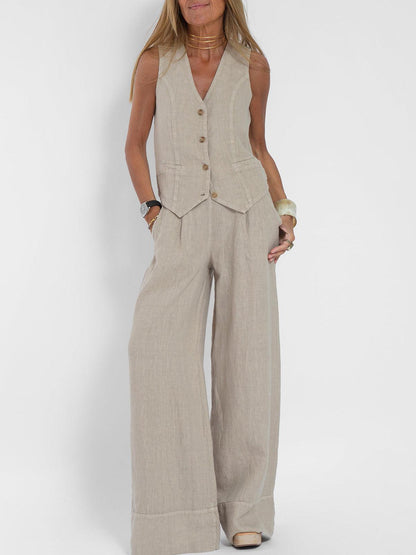 Vest Pants Cotton Leisure Suitfe2a – Sienna Noosa