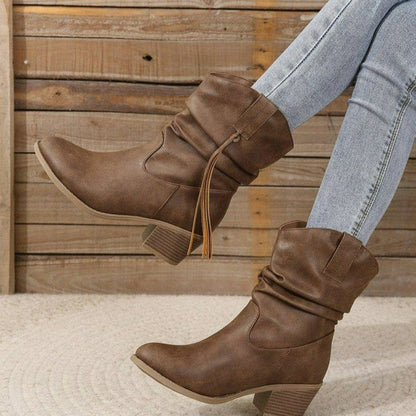 Vintage Western Cowboy Tassel Ankle Boots – Sienna Noosa