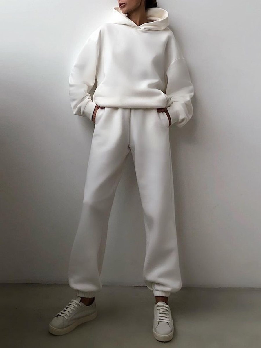 Fashion Casual Hooded Solid Color Two-piece Suit – Sienna Noosa