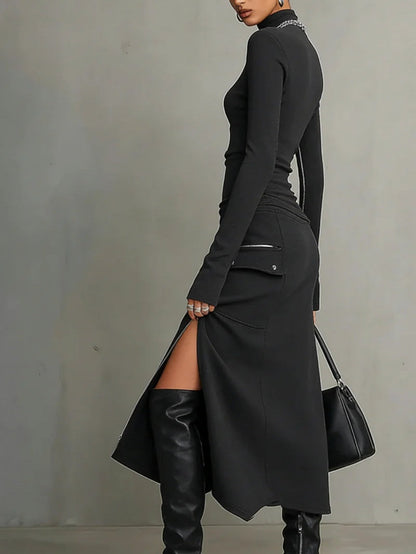 Gala High Neck Irregular Zipper Pocket Set – Sienna Noosa