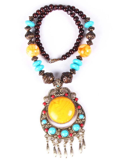 Bohemian Braided Rice Bead Necklace Sweater Chain – Sienna Noosa