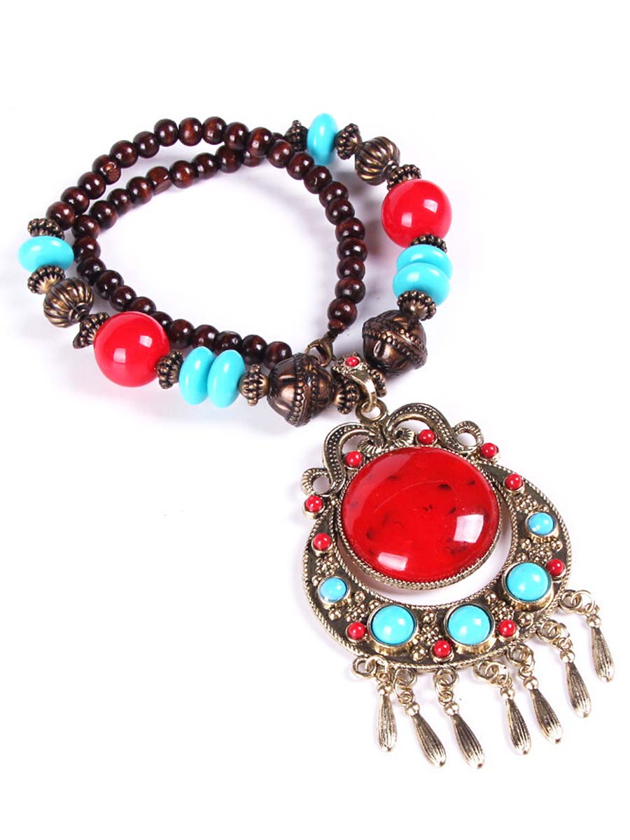 Bohemian Braided Rice Bead Necklace Sweater Chain – Sienna Noosa