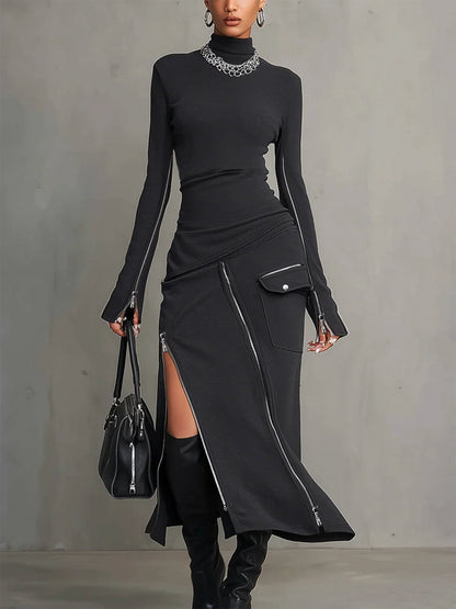 Gala High Neck Irregular Zipper Pocket Set – Sienna Noosa