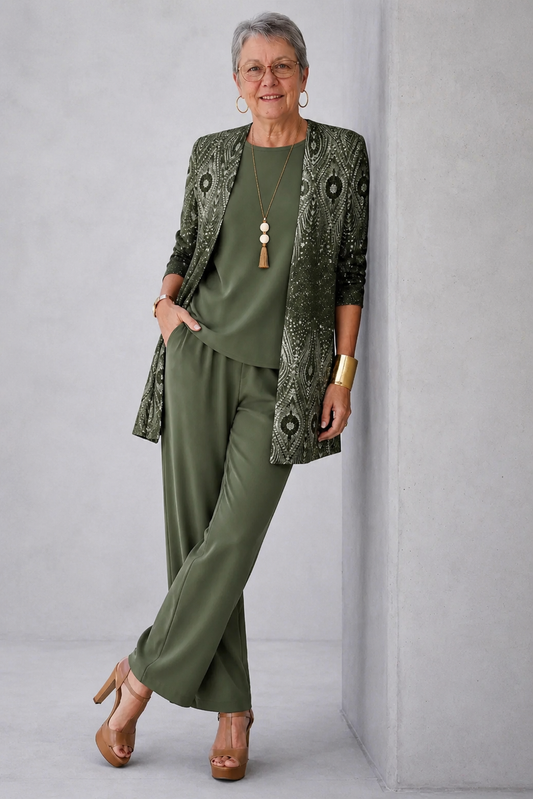 Hanna Set Tre Pezzi Eleganza Classica – Sienna Noosa