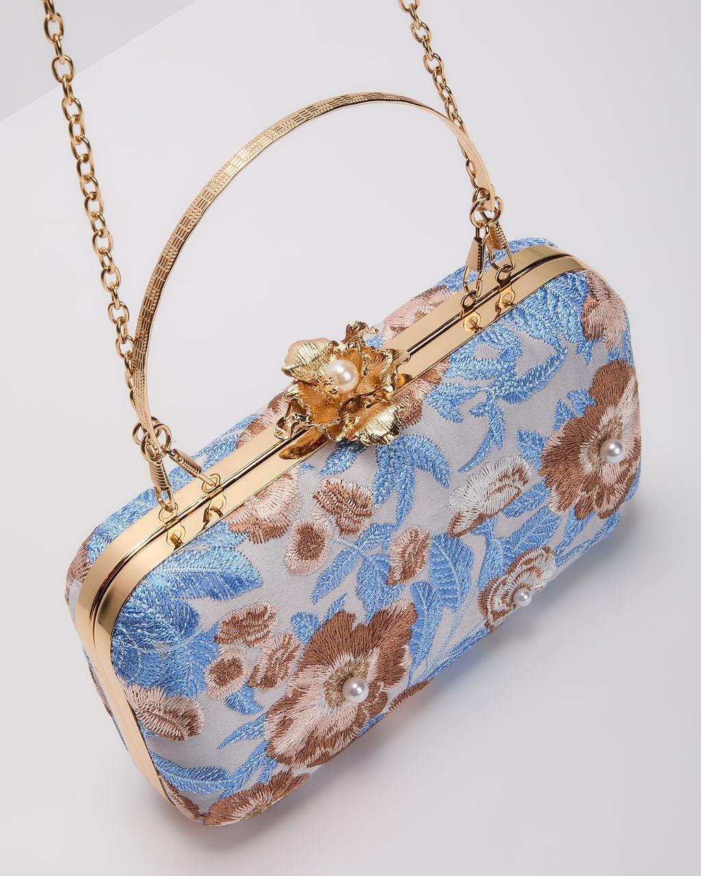 Freesia Embroidered Hard Case Clutch – Sienna Noosa
