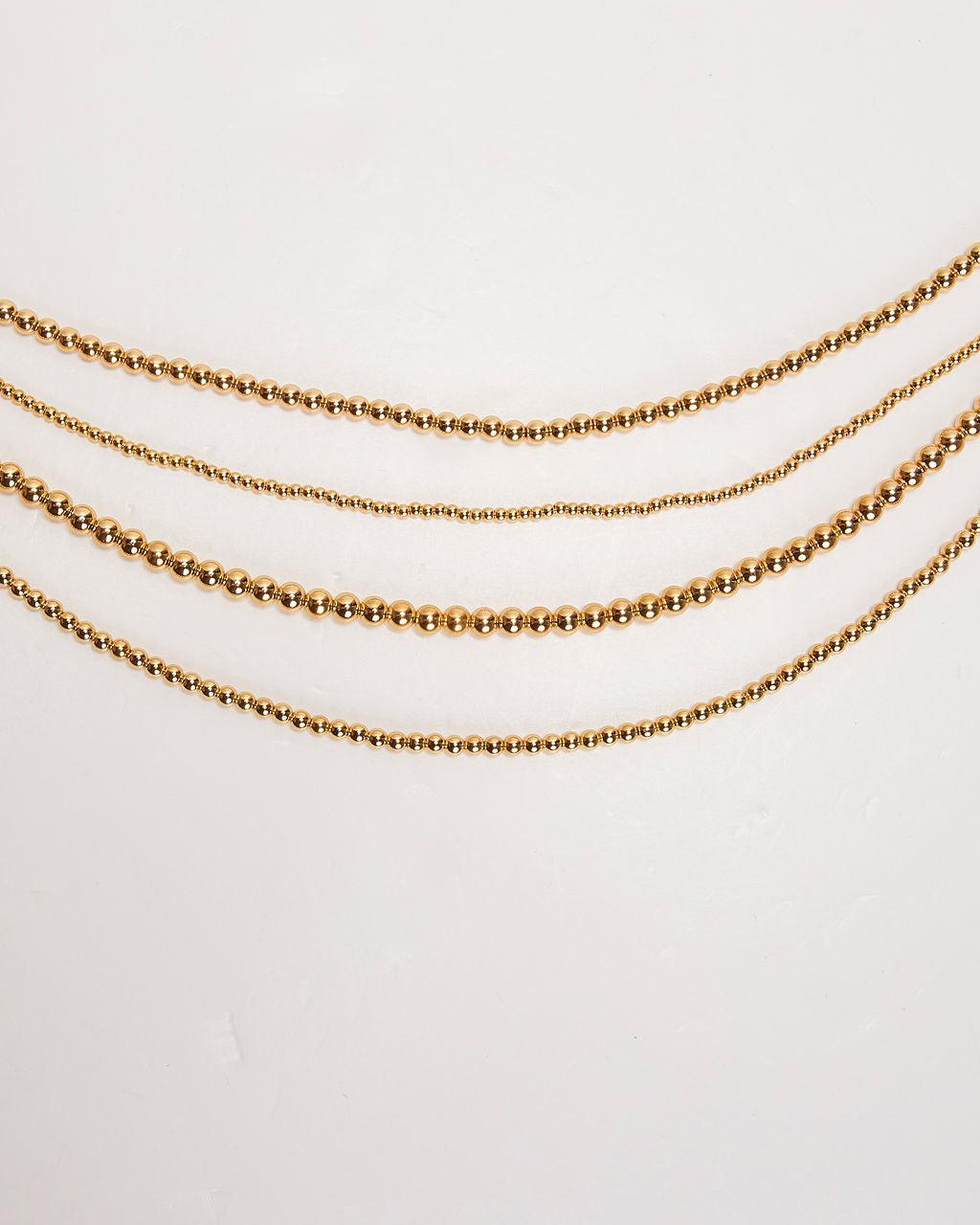 Golden Girl Layered Beaded Necklace – Sienna Noosa