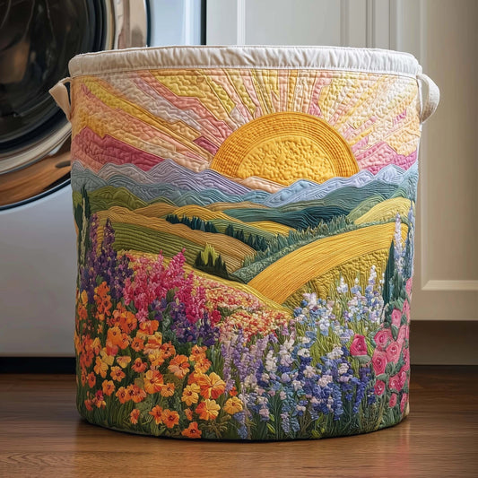Azalea Quilted Laundry Basket Sunrise – Sienna Noosa