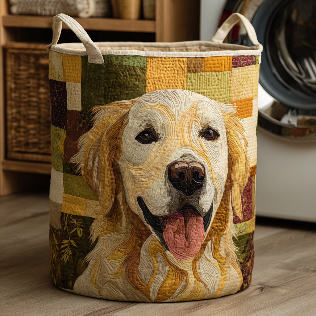Ginevra Quilted Laundry Basket Golden Retriever – Sienna Noosa