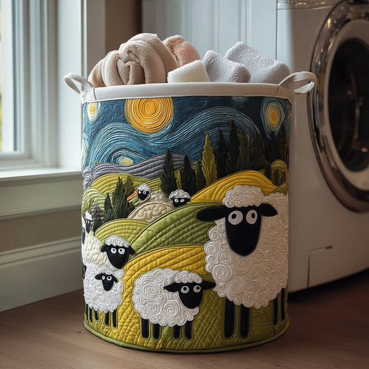 Matilde Quilted Laundry Basket Sheep Sunrise – Sienna Noosa
