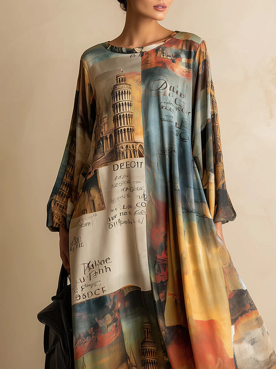 Loose and Stylish Urban Style Printed Maxi Dress – Sienna Noosa