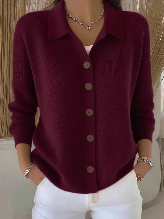 Josefina Jacket Knit With Neck And Buttons – Sienna Noosa