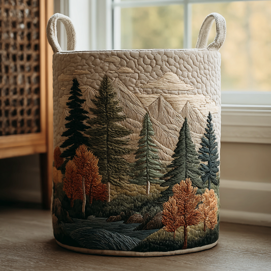Noemi Quilted Laundry Basket Mountain – Sienna Noosa