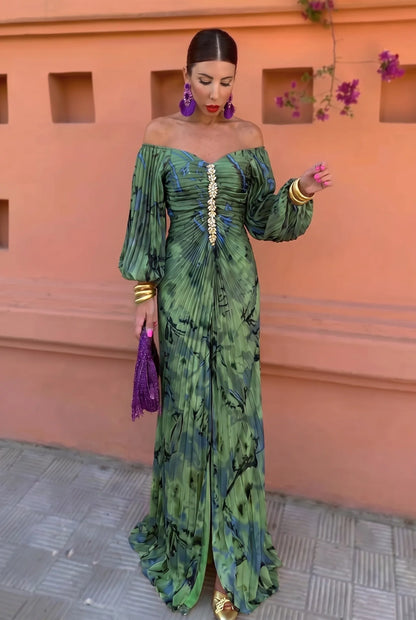 Coleta Adriana Maxi Dress Floral A Shoulder – Sienna Noosa