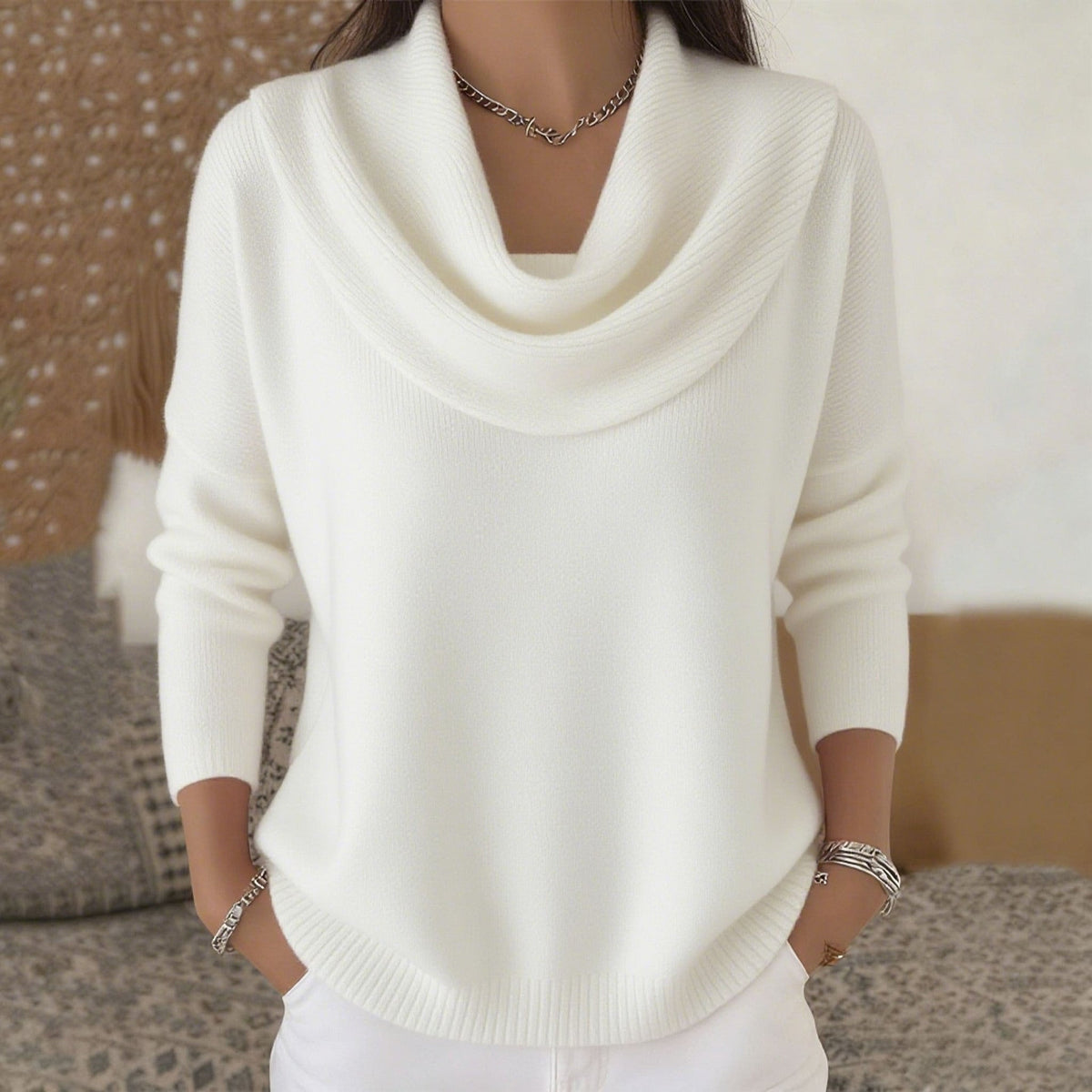 Julia Jumper With Neck Drapeado – Sienna Noosa