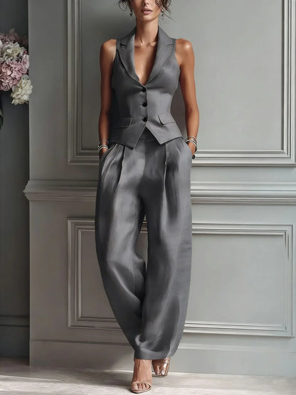 Estrella Set Two-Piece Abotonado With Neckline In V – Sienna Noosa