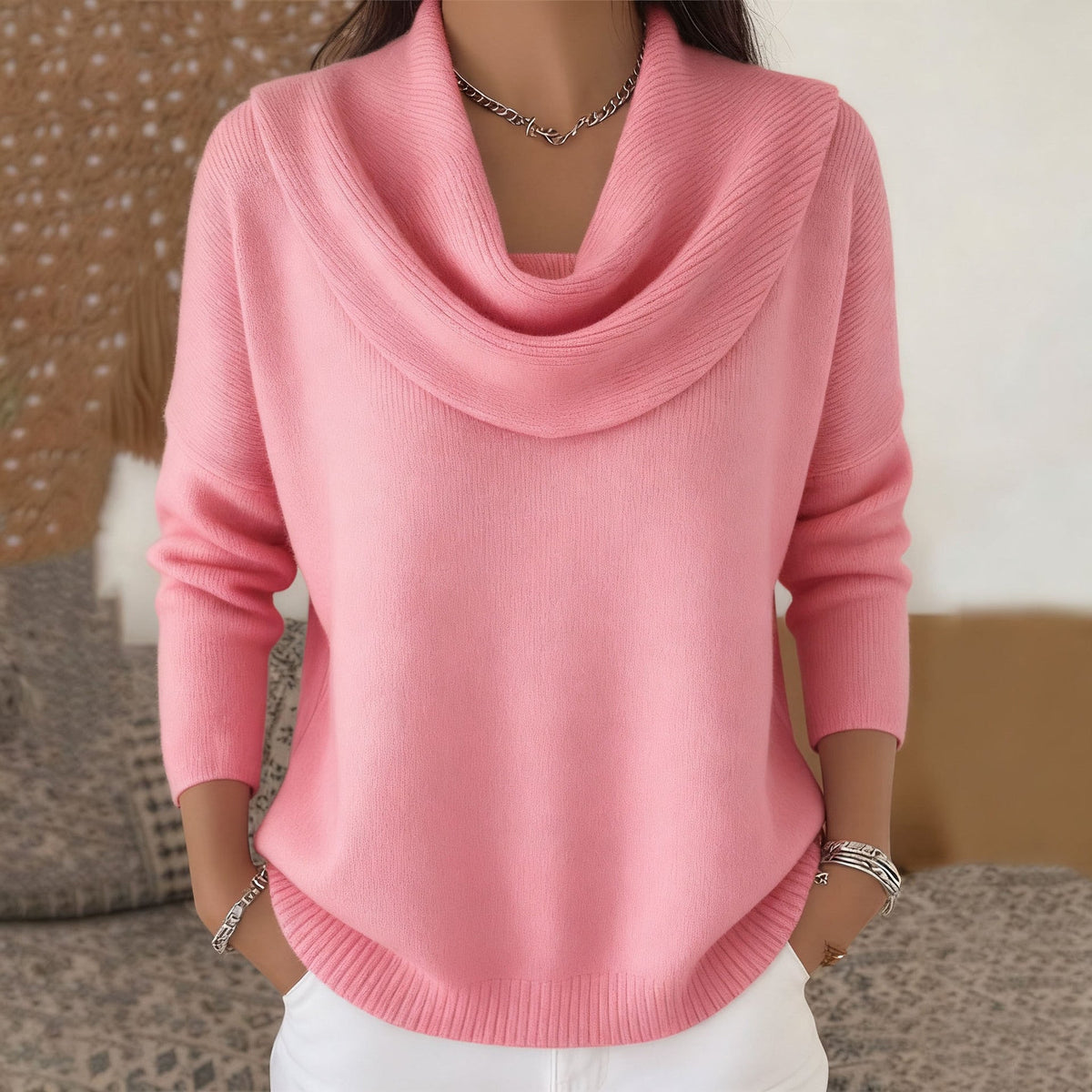 Julia Jumper With Neck Drapeado – Sienna Noosa