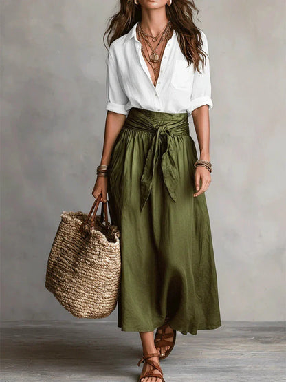 Vida Bianca Jumpsuit Elegant With Belt – Sienna Noosa