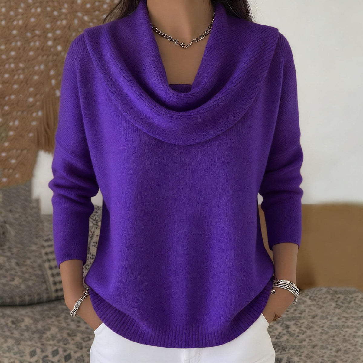 Julia Jumper With Neck Drapeado – Sienna Noosa