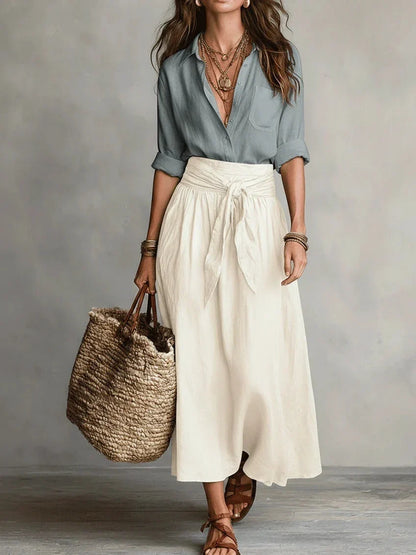 Vida Bianca Jumpsuit Elegant With Belt – Sienna Noosa