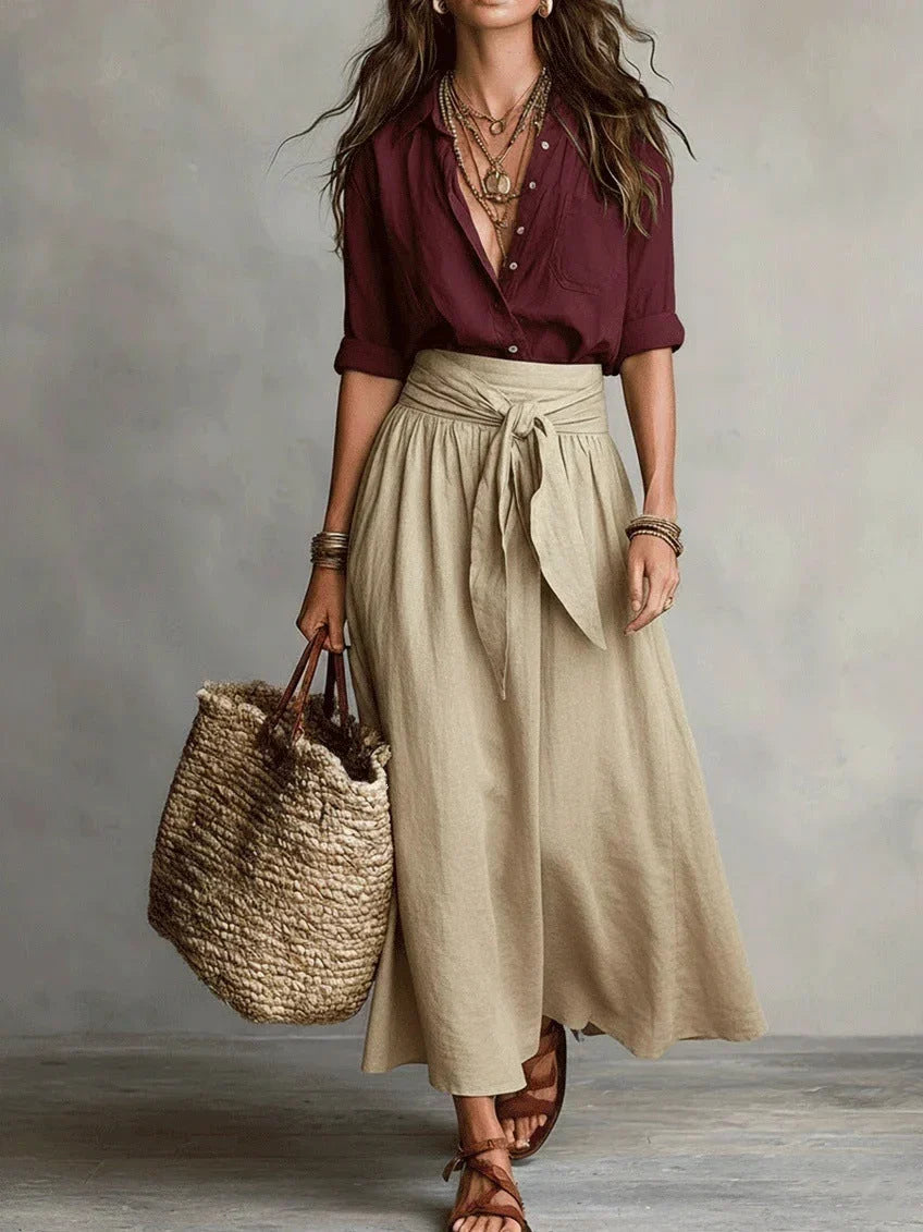 Vida Bianca Jumpsuit Elegant With Belt – Sienna Noosa