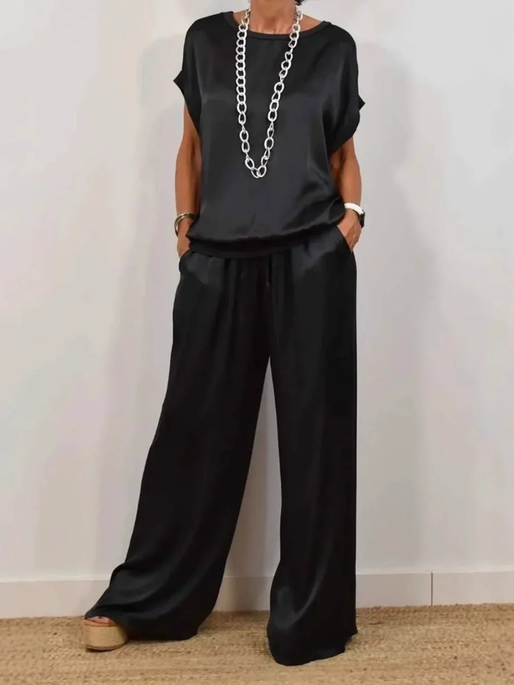 Loose shirt wide-leg pants casual set – Sienna Noosa