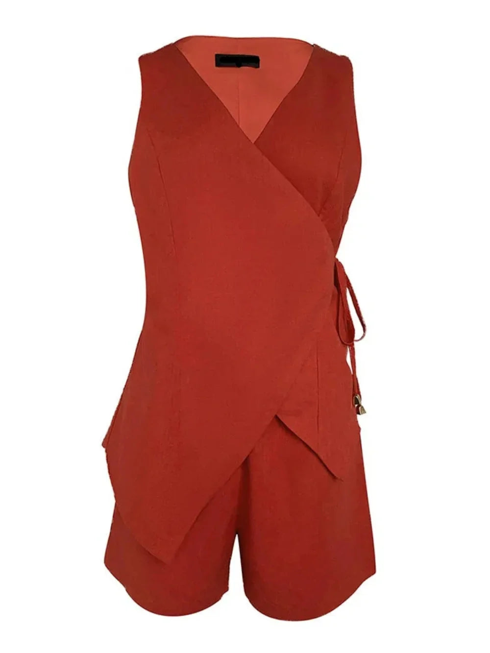 Linen Sleeveless V-neck Top and Loose Shorts Set – Sienna Noosa