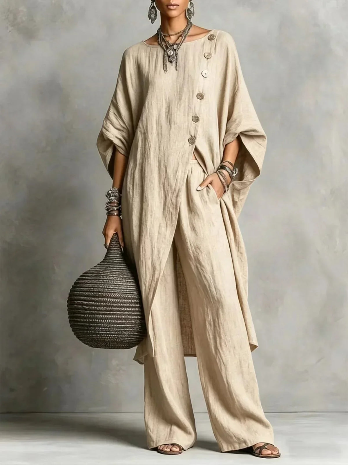 Roma Sigrid Bohemiskt 3 Delat Set Med Geometriskt Monster – Sienna Noosa
