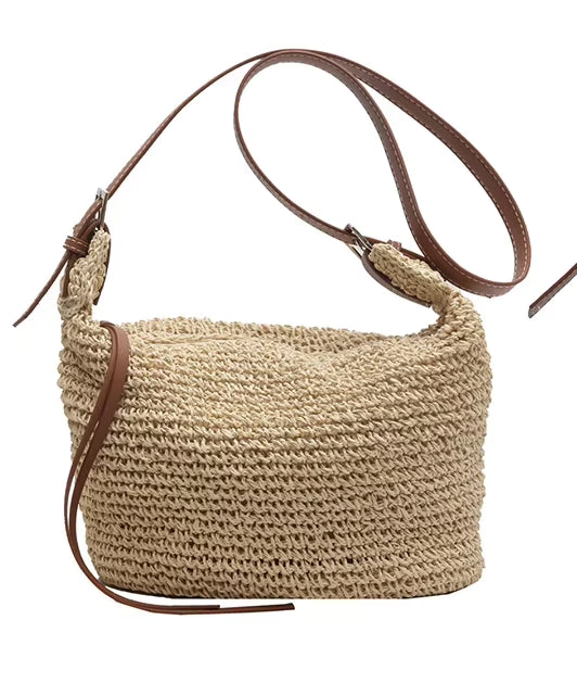 Vera Alma Bag Rafia Tejida With Handle Wrap For Summer – Sienna Noosa