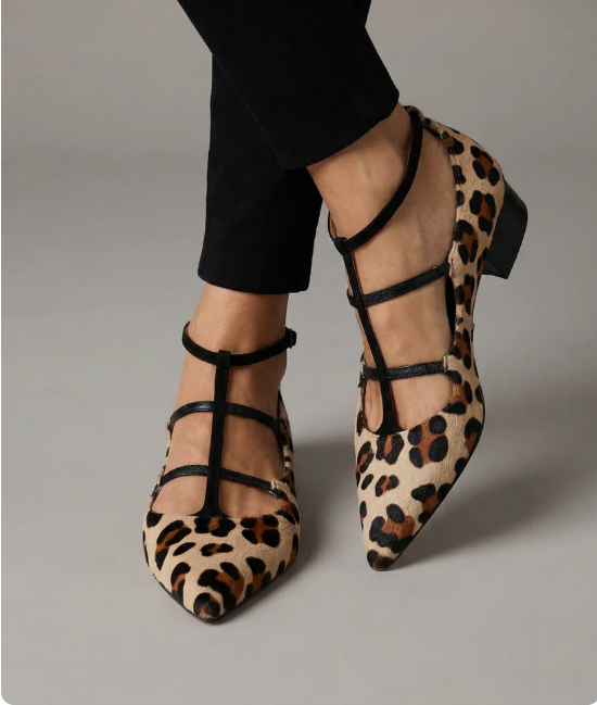 Bridget Heeled Shoes with Leopard Strap – Sienna Noosa