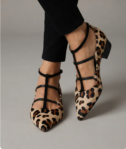 Bridget Heeled Shoes with Leopard Strap – Sienna Noosa