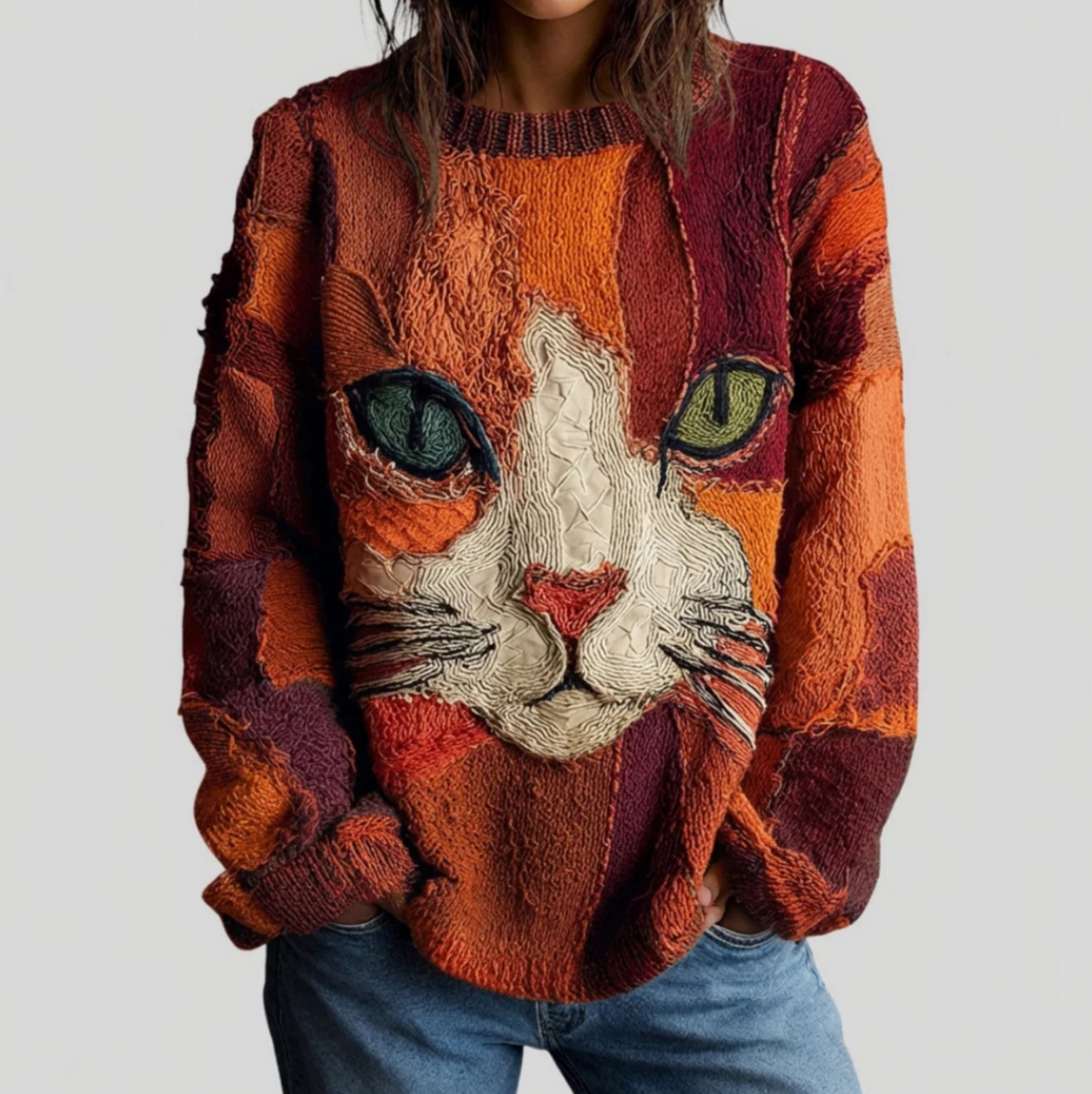 Deborah Artistic Cat Print Top – Sienna Noosa