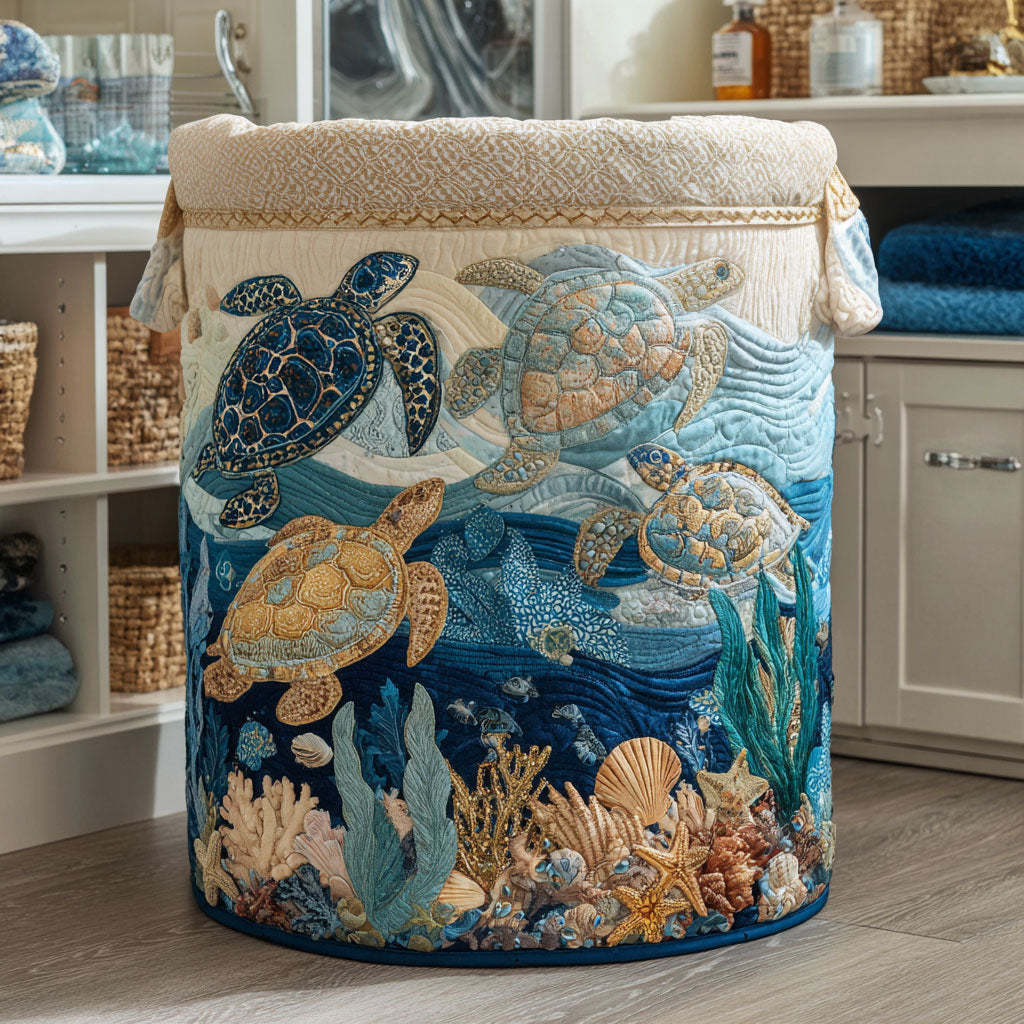 Marina Quilted Laundry Basket – Sienna Noosa