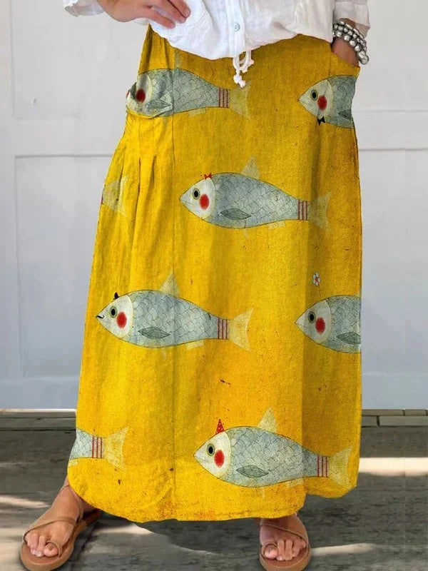 Lightweight Printed Skirt – Sienna Noosa