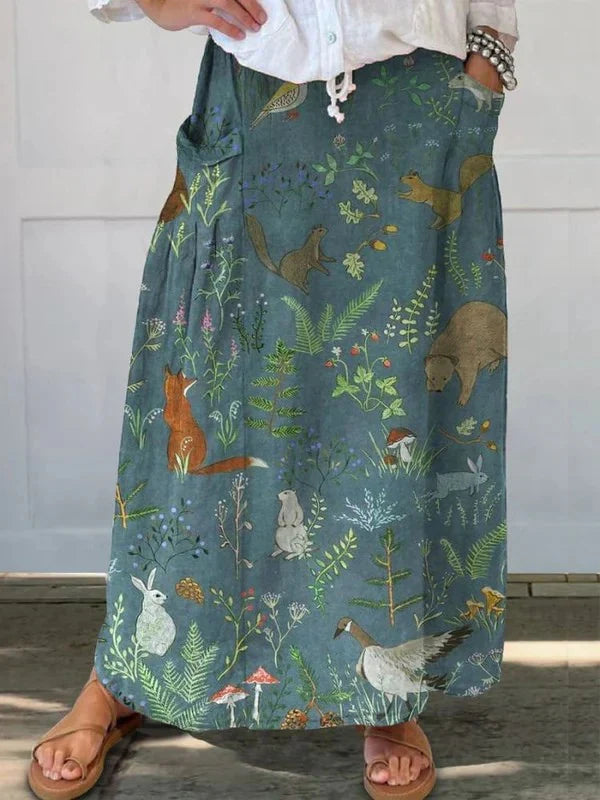 Lightweight Printed Skirt – Sienna Noosa