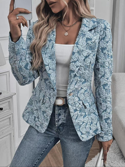 Womens Paisley Jacquard Fitted Blazer – Sienna Noosa