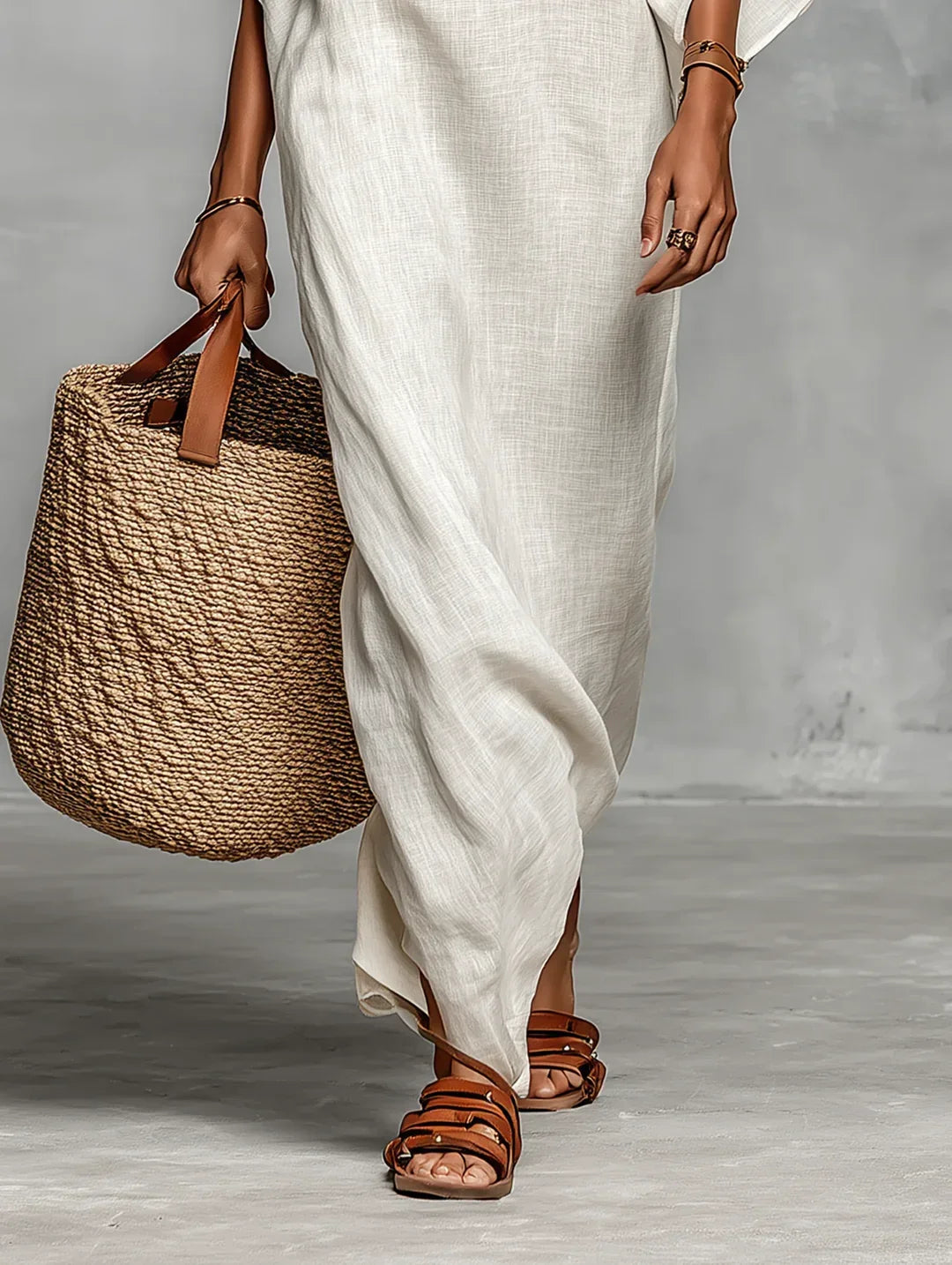 Naiara Aveline™ Maxiklanning Med Off Shoulder Design Och Fladdermusarmar – Sienna Noosa