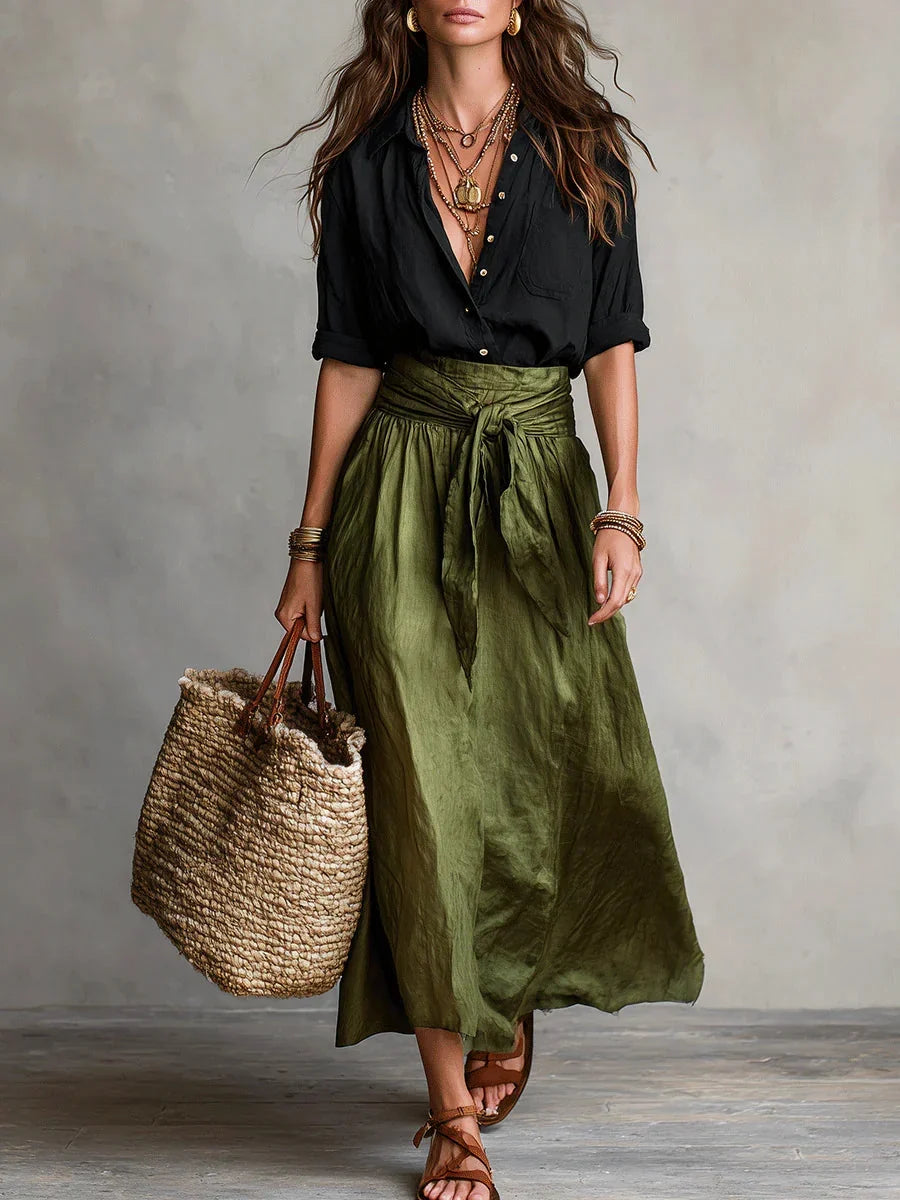 Vida Bianca Jumpsuit Elegant With Belt – Sienna Noosa